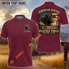 UniJames Personalized American Raised Black Angus Rancher Polo Shirt