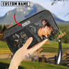 Uni Just A Girl Who Loves Horses Personalized Leather Clutch