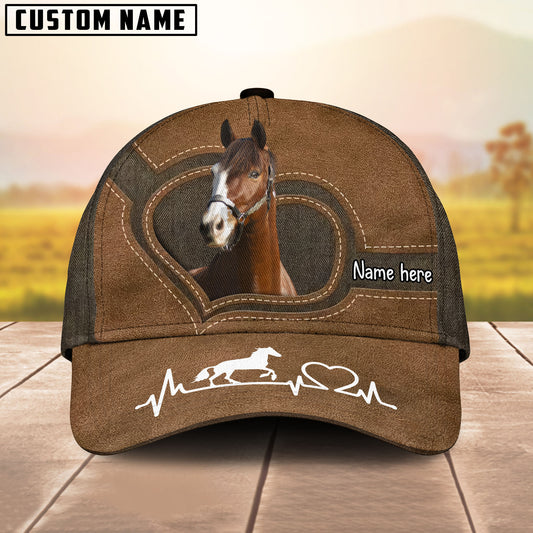 Equestrian Heartbeat Cap – Add Your Name - Warmblood