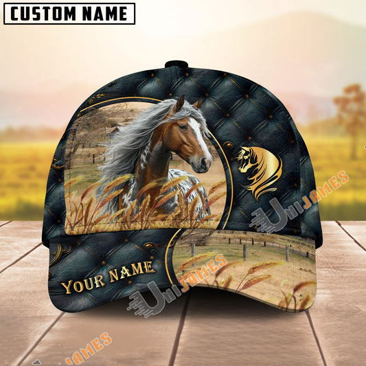 Unijames Appaloosa Luxurious Patterns Opulent Background Personalized Name Cap