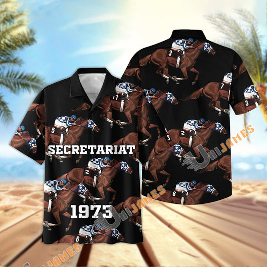 Horse Racing Hawaiian Shirt