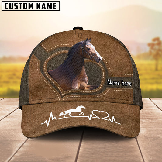 Equestrian Heartbeat Cap – Add Your Name - Hackney