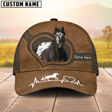 Equestrian Heartbeat Cap – Add Your Name - Appaloosa