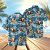 UniJames Dark Blue Flower Hawaiian Shirt (14 Styles)