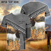 Uni Personalized Name Boer Goat Cattle Grey Pattern 3D Printed Hoodie