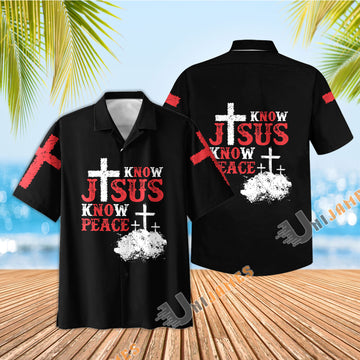 Unique Know Jesus Know Peace Hawaiian Shirt