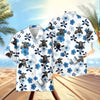 UniJames Retro Blue Aloha Floral Hawaiian Shirt (12 Styles)