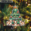 Uni Personalized Cow Family Christmas Acrylic Ornament