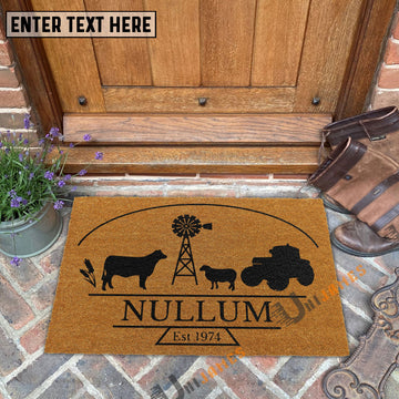 Uni Custom Nullum Logo Coir Doormat