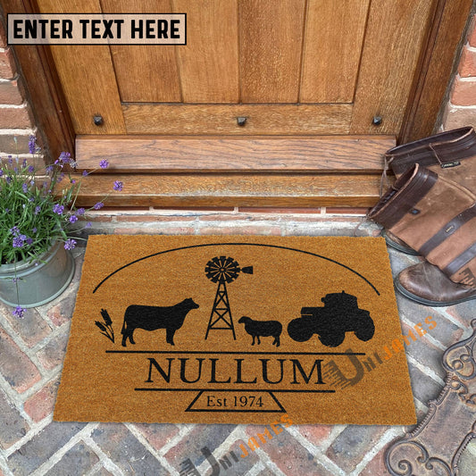 Uni Custom Nullum Logo Coir Doormat