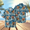 UniJames Dark Blue Flower Hawaiian Shirt (14 Styles)