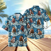 UniJames Dark Blue Flower Hawaiian Shirt (14 Styles)
