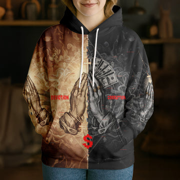 Unijames Faith & Temptation Split 3D Hoodie