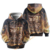 Uni Be Still And Know That I Am God The Face Of Jesus, Lion And Cross Hoodie