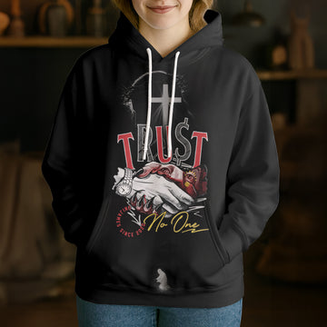 Unijames Trust No One – Faith Over Flesh 3D Hoodie