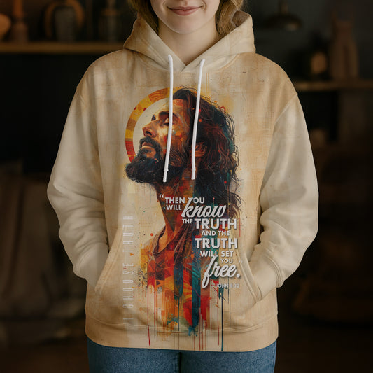 Unijames Divine Revelation Christ Portrait 3D Hoodie