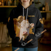 Uni Personalized Name & Farm Name Vintage Barn Cow Hoodie (10 Cattle Breeds)