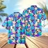 UniJames Light Blue Flowers 3D Hawaiian Shirt (14 Styles)