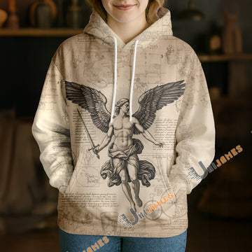 Unijames The Sacred Winged Protector 3D Hoodie