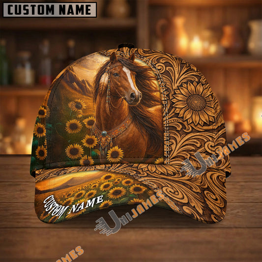 Unijames Brown Horse Sunflower Cap
