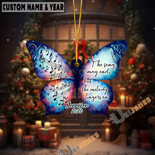 UniJames Personalized The Song May End, But The Melody Lingers On Acrylic Ornament
