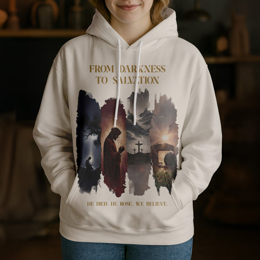 Unijames Heavenly Majesty Jesus 3D All-Over Print Hoodie