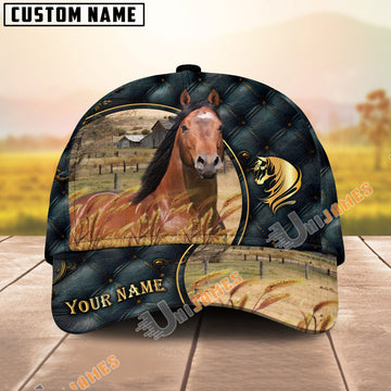 Unijames American Quarter Luxurious Patterns Opulent Background Personalized Name Cap