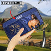 Uni Just A Girl Who Loves Horses Personalized Leather Clutch
