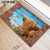 Uni Personalized Home Is Where My Cow Is Custom Farm Doormat