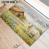 Uni Farm Sweet Farm Custom Name Cow Welcome Doormat