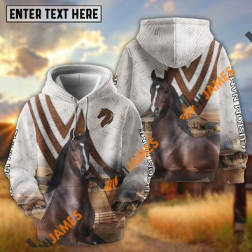 Unijames Personalized Hackney Majestic Country Horse Ranch All-Over Print Hoodie