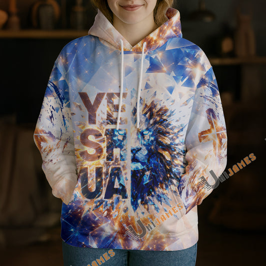 Unijames Heavenly Lion of Judah & Holy Knight 3D All-Over Print Hoodie