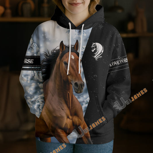 Uni Western Morgan Horse Hoodie – Personalized Equestrian Gift for Riders