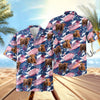 UniJames Cattle Flag Navy Hawaiian Shirt