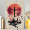 Unijames Sacred Cross Sunset Art