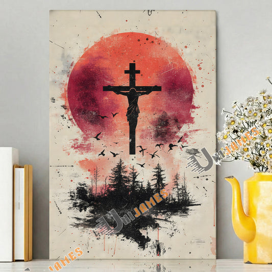 Unijames Sacred Cross Sunset Art