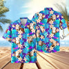 UniJames Light Blue Flowers 3D Hawaiian Shirt (14 Styles)