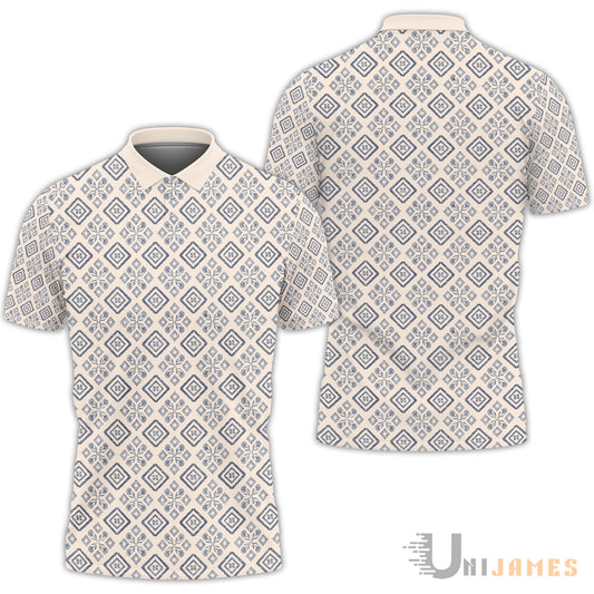 Unique Tribes Pattern Polo Shirt