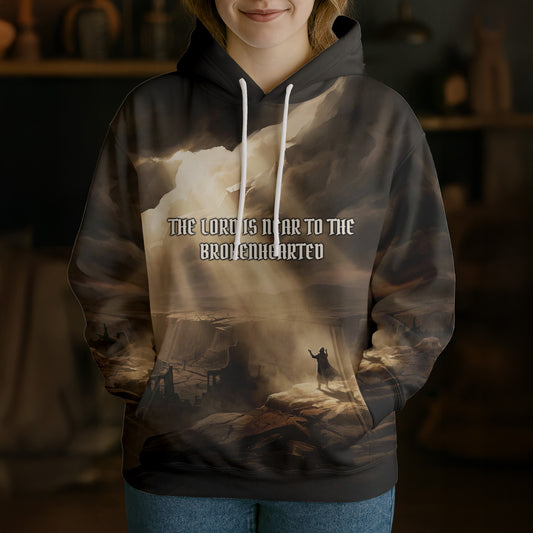 Unijames Brokenhearted Restoration 3D All-Over Print Hoodie