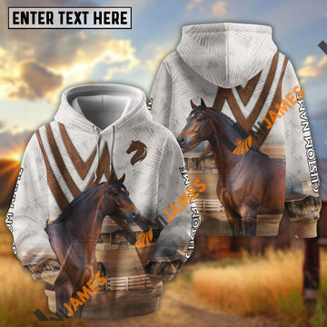 Unijames Personalized Morgan Majestic Country Horse Ranch All-Over Print Hoodie