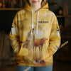 Uni Personalized Name & Farm Name Jesus Blessed This Farm Christian Hoodie (10 Cattle Breeds)