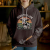 Uni Born to Farm Farm Life Hoodie, Rustic Farm Cow Hoodie