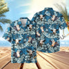 UniJames Dark Blue Flower Hawaiian Shirt (14 Styles)