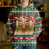 Uni Custom Farm Name Christmas Vibe Featuring Three Adorable Hoodie