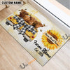 Uni Personalized Farm Sweet Farm Custom Cow Truck Doormat