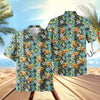 UniJames Summer Blue Flowers 3D Hawaiian Shirt (14 Styles)