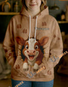 Uni Personalized Name & Farm Name Cute Cow Breakthrough Hoodie