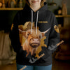 Uni Personalized Name & Farm Name Vintage Barn Cow Hoodie (10 Cattle Breeds)