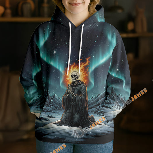 Unijames Silent Prayer Under the Stars 3D Hoodie