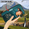 Uni Just A Girl Who Loves Horses Personalized Leather Clutch